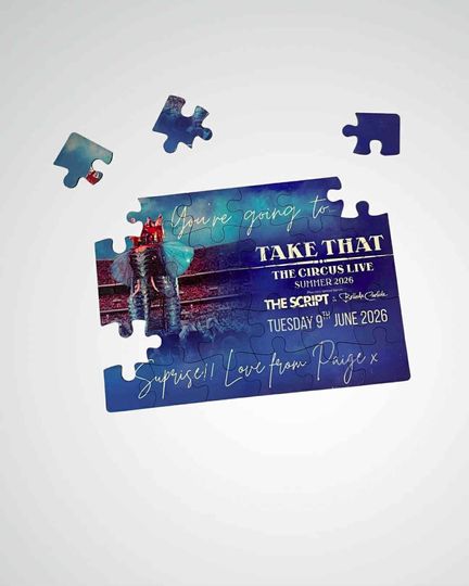 Discover Take That The Circus Live Event Ticket Puzzle Surprise Reveal
