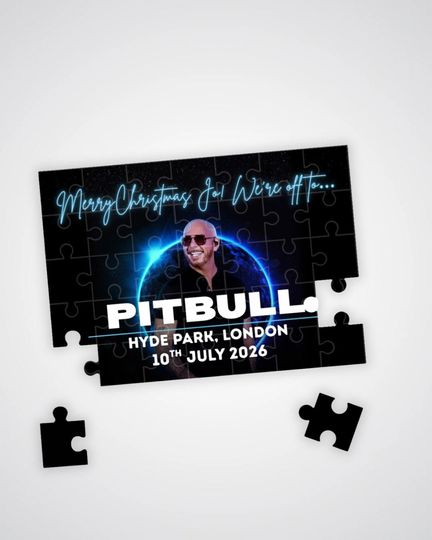Pitbull Im Back Tour - Event Ticket Puzzle Gift Reveal