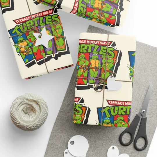 Discover TMNT Wrapping Paper, Ninja Turtles Gift Wrap, Kids Party Supplies, Birthday