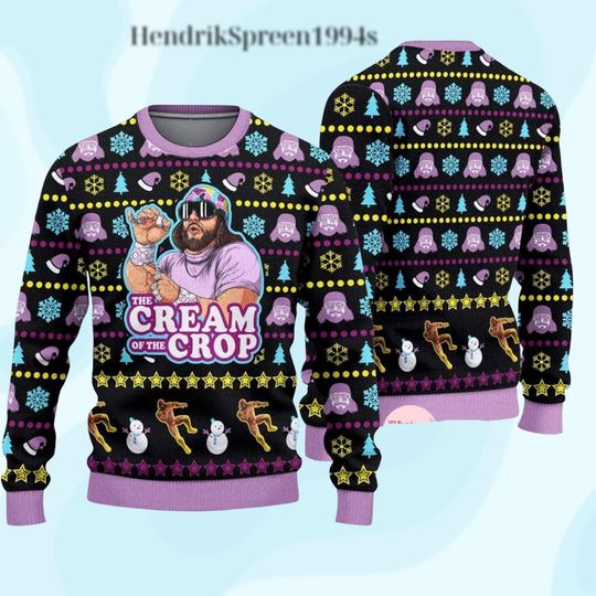 Discover Retro 80s Style Ugly Christmas Sweater with Funny Holiday Design