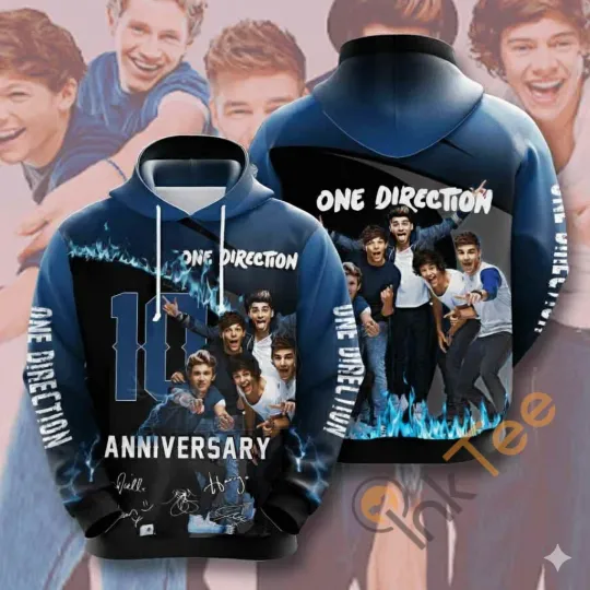 Music One Direction Band All Over Print Hoodie 3D