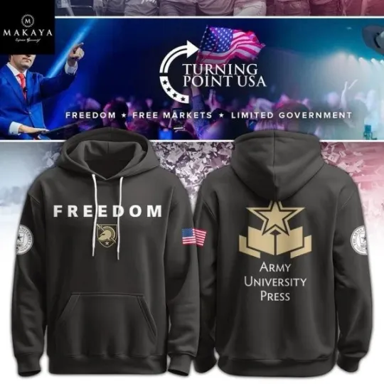Charlie Kirk Freedom 2025 3D Patriotic Hoodie