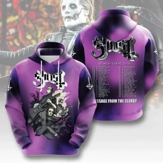 Discover new. Gh0St Band 2025 Tour 3D Hoodie Size Gift For Fans