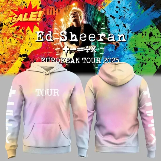 Discover Ed Shee The       European Tour 2025 3D Hoodie S-5XL