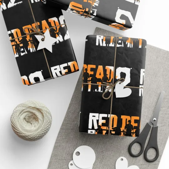 Discover Red Dead Redemption Video Game Holiday Birthday Gift Wrapping Papers