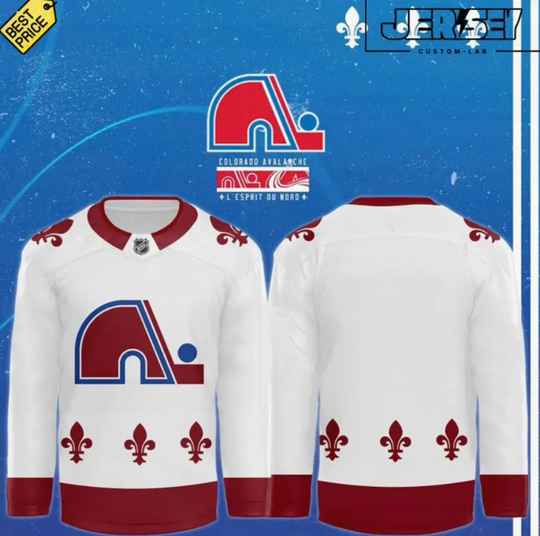 Discover Colorado 1Avalanche Heritage White Hockey Jersey