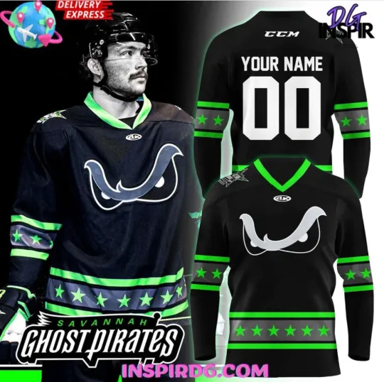 Discover Personalized Savannah Ghost Pirate Ghost Eyes 2025 Hockey Shirt