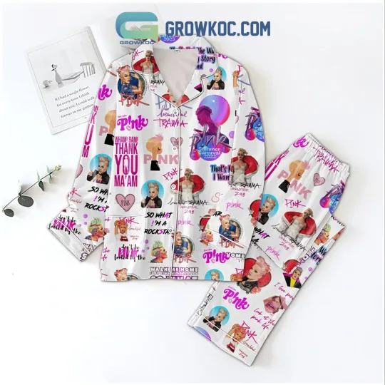 Discover Pink Summer Carnival 2023 Beautiful Trauma Pajamas Set