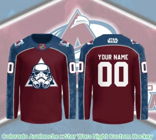 Discover Personalized Colorado 1Avalanche X Star Wars Night Hockey Jersey