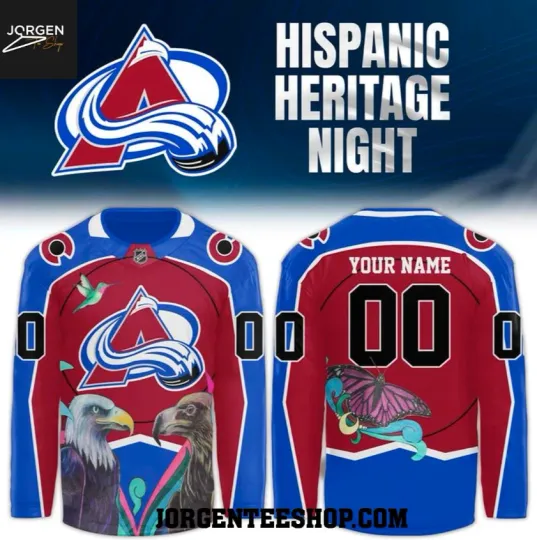 Discover Personalized Colorado 1Avalanche 2025 Hispanic Heritage Hockey Jersey