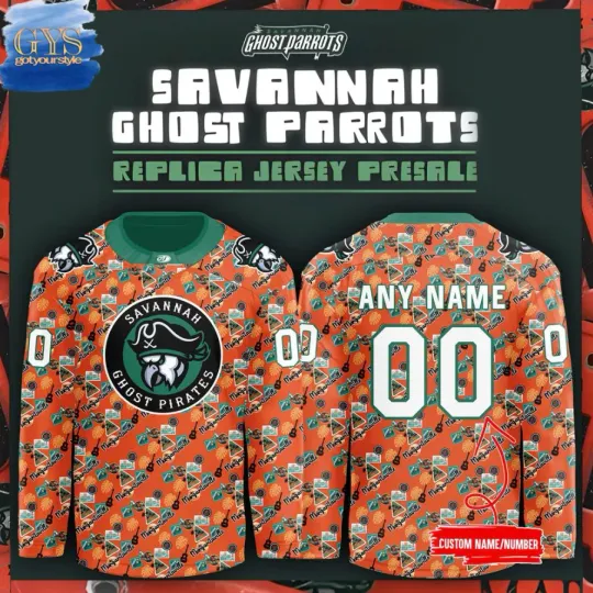 Discover Personalized Savannah Ghost Pirate 2025 Margaritaville Hockey Jersey