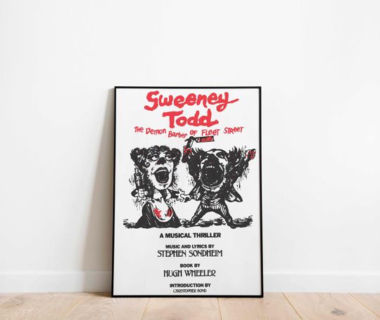 Discover Sweeney Todd Musical Theatre Print Poster