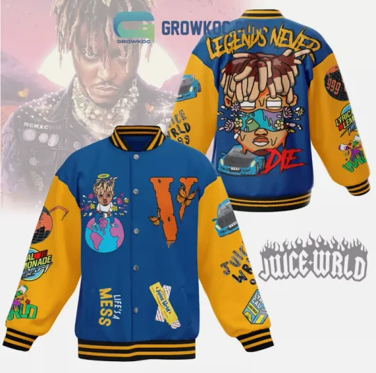 Discover Juice Wrld Legends Baseball Jacket Gift For Christmas