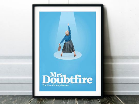 Discover Mrs. Doubtfire The New Comedy Musical Print Poster