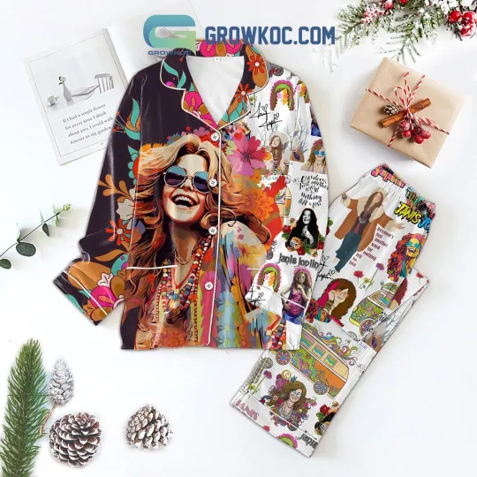Discover Janis Joplin Piece Of My Heart Polyester Pajamas Set