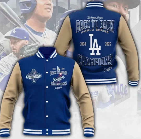 Dodgers 2025 World Baseball Jacket Adult Gift Holiday