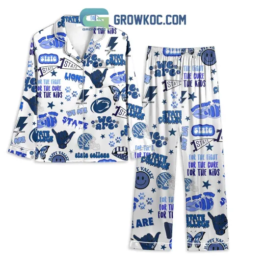 Discover Penn State Nittany Lions Fan Polyester Pajamas Set White