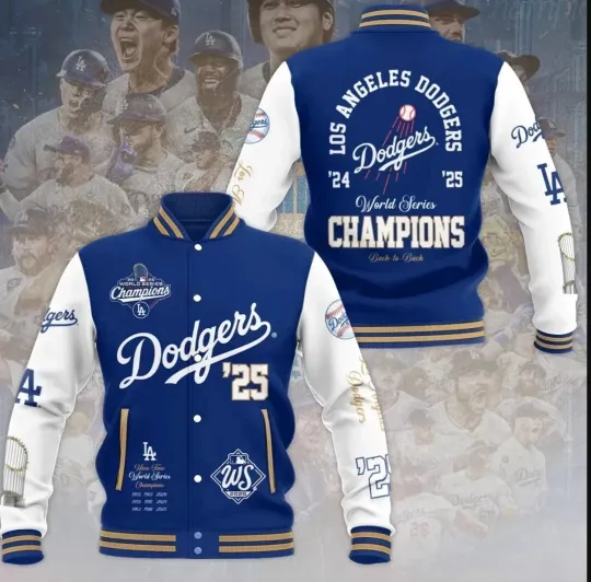Dodgers World 2025 Baseball Jacket Adult, Fan gift