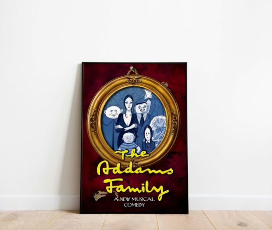 The Addams Family Musical Theatre Print Poster