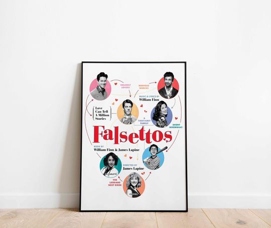 Discover Falsettos Musical Theatre Print Poster