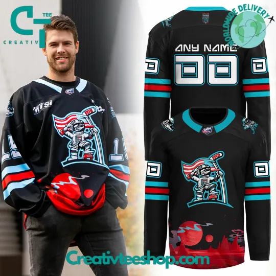 Discover Custom Huntsville Havoc Special Space Night Hockey Jersey S-5XL