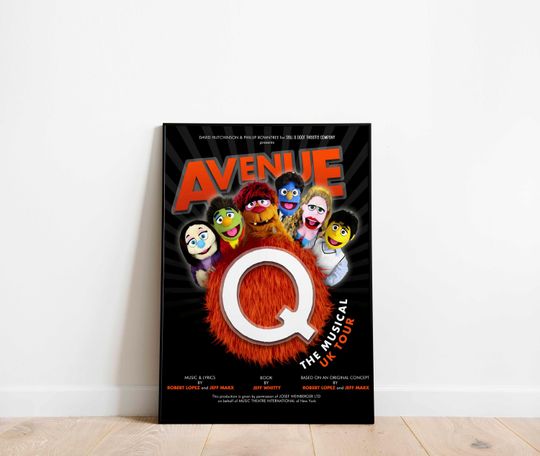 Discover Avenue Q Musical Theatre Print Poster