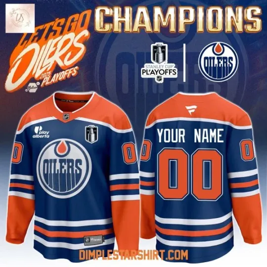 Discover Edmonton Oilers Stanley Cup 2025 Champions Men's Hockey Jersey Unisex