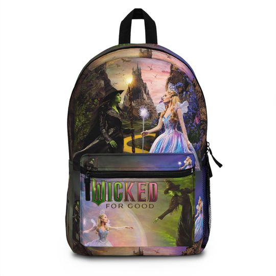 Wicked For Good Backpack, Movie Travel Pack, Stylish Movie Memorabilia