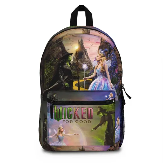Wicked For Good Backpack, Movie Travel Pack, Stylish Backpack, Unique Gift