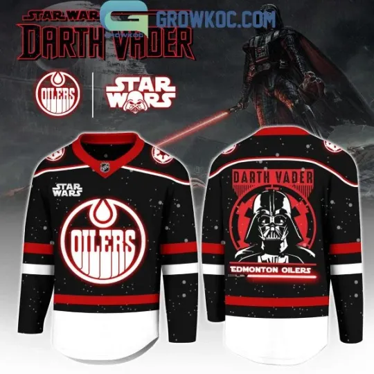 Discover Edmonton Oiler x Star Wars Darth Vader Hockey Jersey