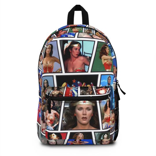 Discover Wonder Woman Backpack - Superhero Comic Book Bag, TV Show, Lynda Carter