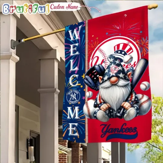 Discover Personalized New-Yorks Team-Yankees 4th Of July  Flag, Happy 4th July Flag