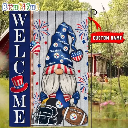Personalized Tampa-Bays Team-Buccaneer 4th Of July Flag, Happy 4th July Flag