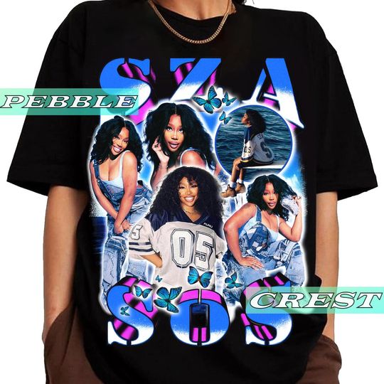 Discover SZA Bootleg Shirt, SZA Concert Tee, SZA Merch For Fan, Sos Unisex Graphic Clothing, Sza 2026 Music Tour T-Shirt