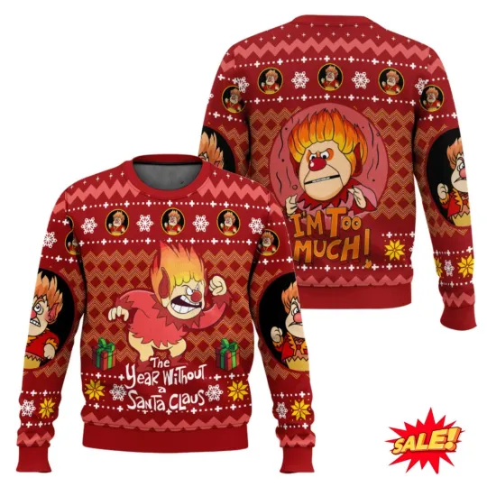 Discover Heat Miser The Year Without a Santa Claus Ugly Christmas Sweater