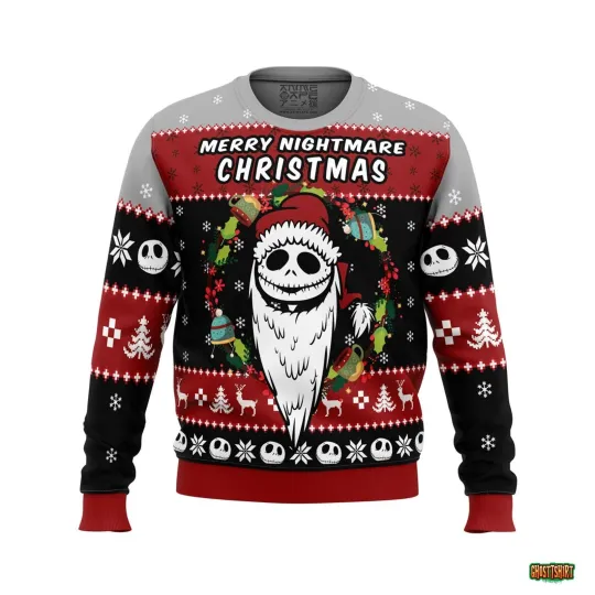 Merry Nightmare The Nightmare Before Christmas Ugly Christmas Sweater