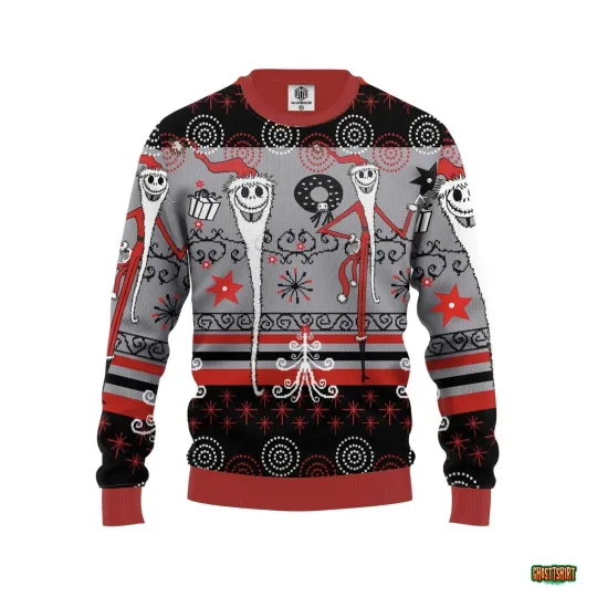 Santa Jack Skellington Ugly Sweater
