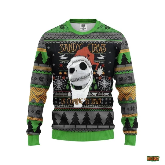 Jack Skellington Night Before Christmas Ugly Sweater