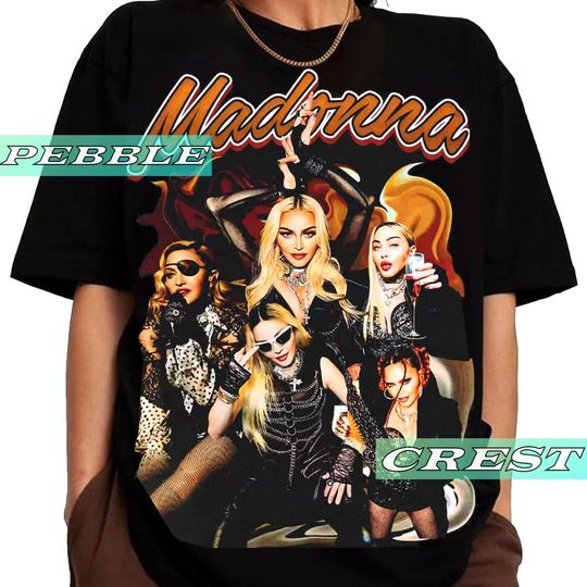 Madonna Vintage Bootleg Shirt, Madonna Tour Tee, Madonna Concert Merch For Fan, Madonna Unisex Graphic Clothing, Madonna Pop Music Shirt