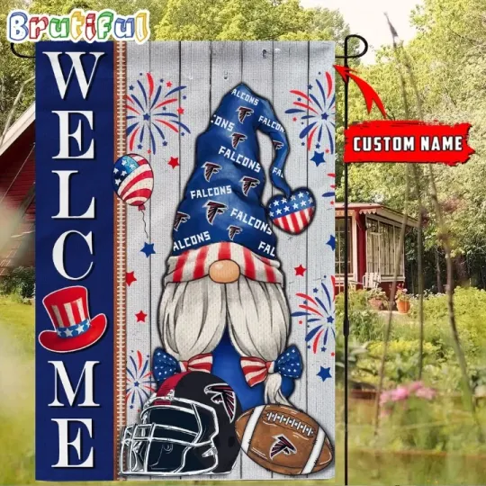 Discover Personalized Atlantas Team-Falcons 4th Of July Flag, Happy 4th July Flag