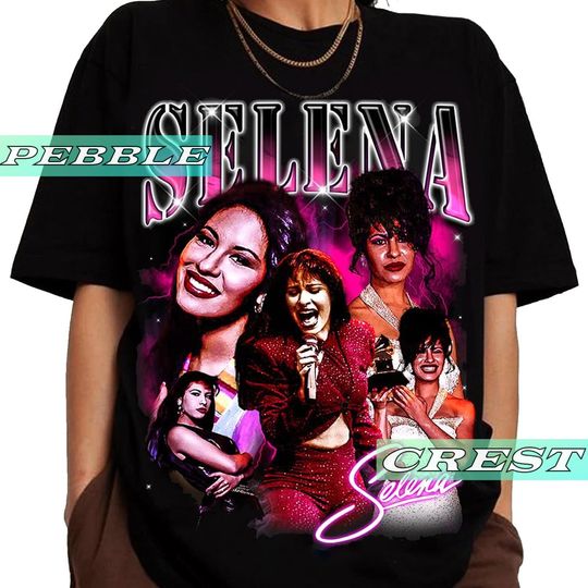 Discover Selena Quintanilla Bootleg Shirt, Selena Quintanilla Retro Tee, Selena Quintanilla Merch For Fan, Selena Quintanilla Unisex Graphic Clothing