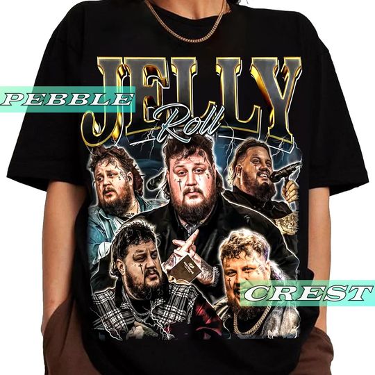 Discover Jelly Roll Vintage Bootleg Shirt, Jelly Roll Country Music Tour Tee, Jelly Roll  Concert Merch For Fan, Jelly Roll  Unisex Graphic Clothing