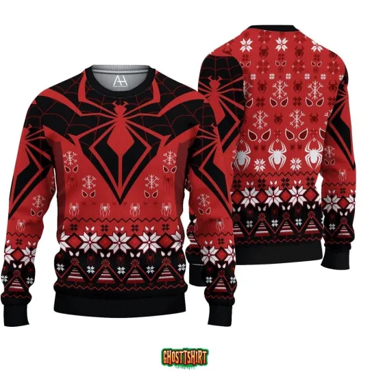 Discover Spider-Mans Ugly Knitted Christmas Sweater