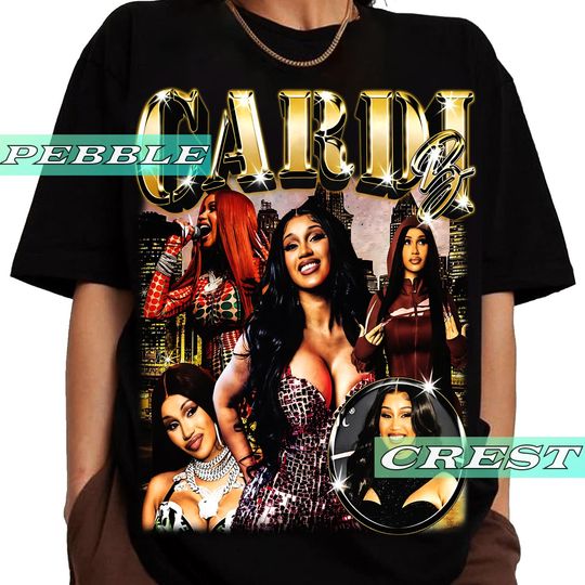 Discover Cardi B Vintage Bootleg Shirt, Cardi B Tour Tee, Cardi B Concert Merch For Fan, Cardi B Unisex Graphic Clothing, Cardi B Hiphop T-shirt