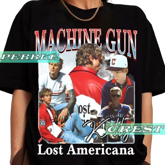 MGK Vintage Bootleg Shirt, Machine Gun Kelly Tour Tee, Mgk Lost Americana Concert Merch For Fan, Mgk  Graphic Clothing, Mgk Rapper T-shirt