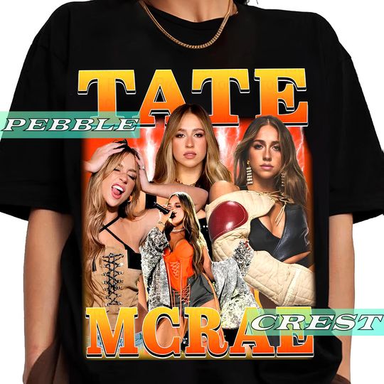Discover Tate Mcrae Vintage Bootleg Shirt, Tate Mcrae Tour Tee, Tate Mcrae Concert Merch For Fan, Tate Mcrae Unisex Graphic Clothing