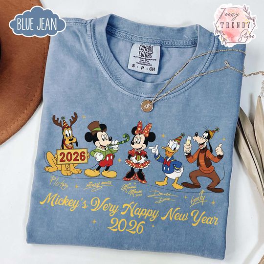 Discover Mickeys Very Happy New Year 2026 Shirt, Disney New Year Trip Tee, Mickey & Friends 2026 Tee, Disney Family Vacation New Year Shirt