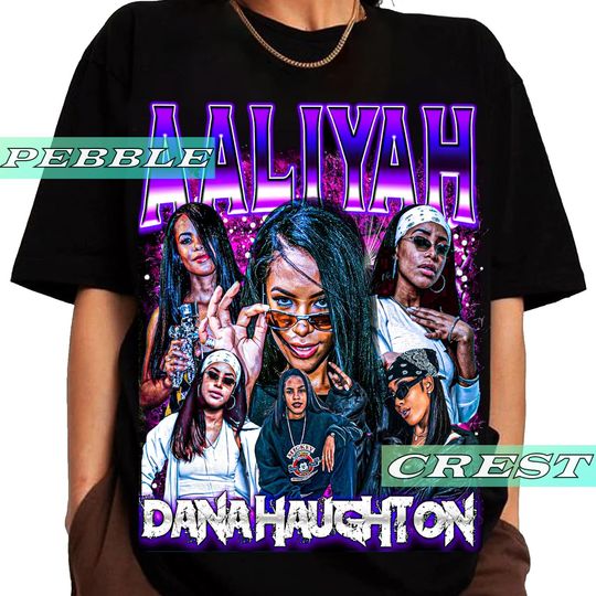 Discover Aaliyah Vintage 90s Bootleg Shirt, Aaliyah Music Album Tee, Aaliyah Retro Merch For Fan, Aaliyah Unisex Graphic Clothing, Queen Of Rnb Shirt