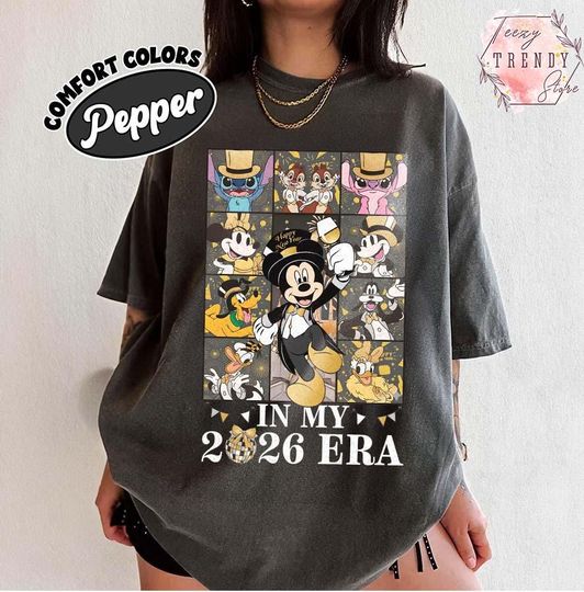 Discover In My 2026 Era Disney shirt, Mickey & Friends Happy New Year Shirt, WDW Disneyland New Year's Eve Trip Sweatshirt, Family Christmas Shirts