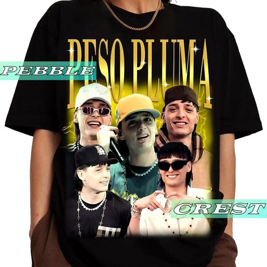 Discover Peso Pluma Vintage Bootleg Shirt, Peso Pluma Tour Tee, Peso Pluma Concert Merch For Fan, Peso Pluma Unisex Graphic Clothing